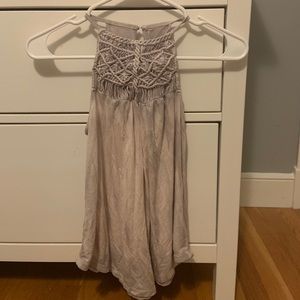 halter crochet neck tank top